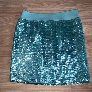 Lily white sequin mini skirt